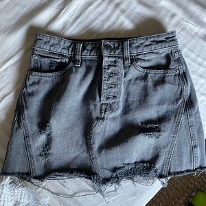 we the free free people denim skirt